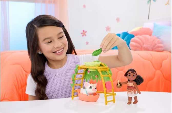 Mattel Lėlės Disney Moana 2 Simea ir Pua vonios žaidimų rinkinys