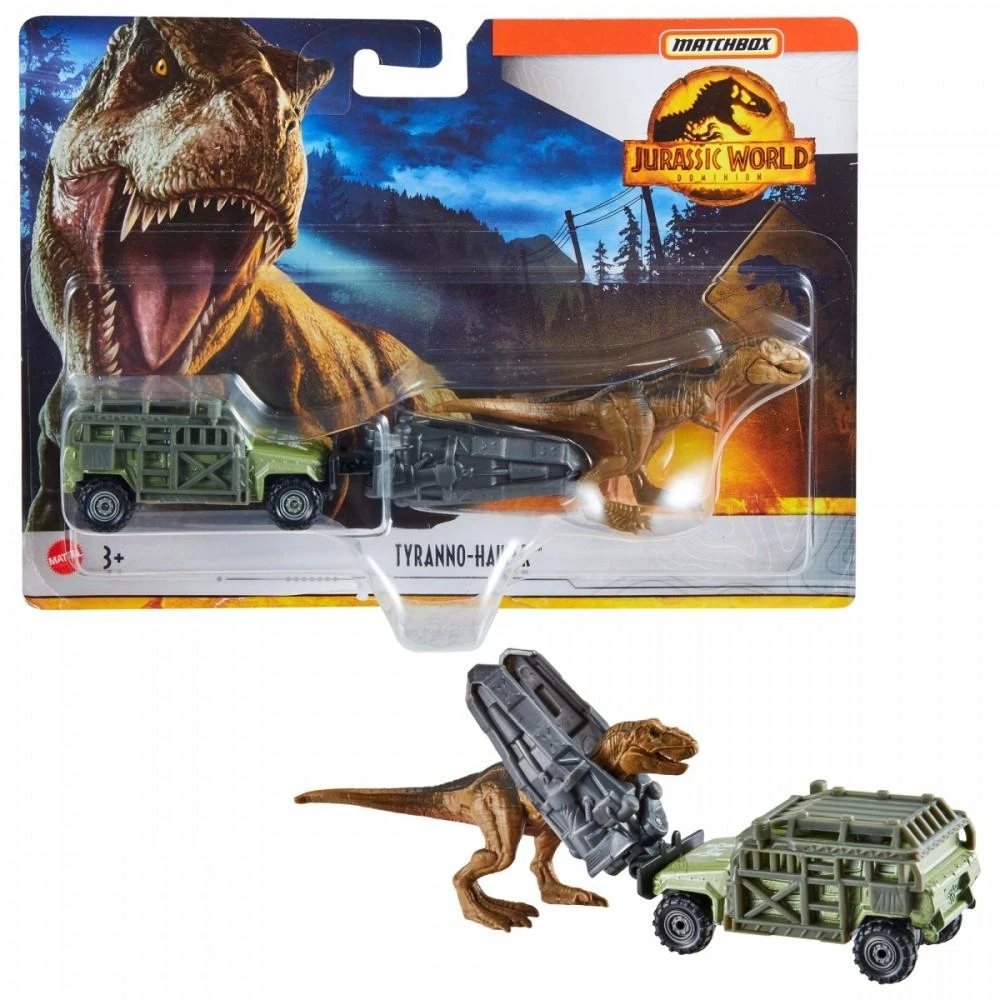 Mattel Matchbox Jurassic World Vehicle Tyranno-Hauler dinozaurų transporteris