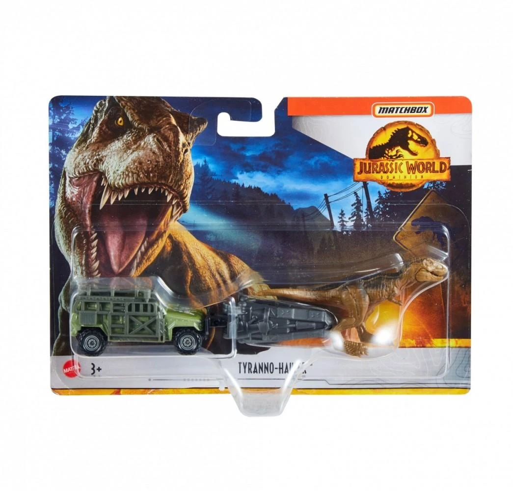Mattel Matchbox Jurassic World Vehicle Tyranno-Hauler dinozaurų transporteris
