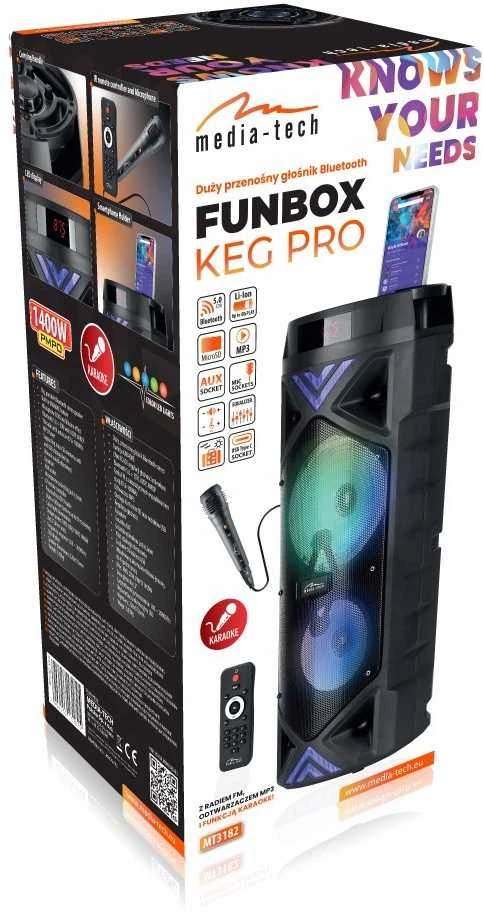 „Media-Tech“ galinga „Bluetooth“ garso kolonėlė „Funbox Keg Pro MT3182“