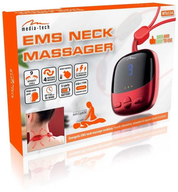 Media-Tech Masažuoklis ems mięśni szyi i karku ems Kaklo masažuoklis mt6534