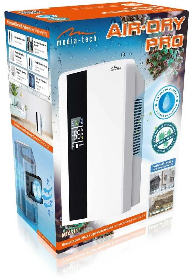 Oro sausintuvas Media-Tech Air-Dry Pro 2 L 65 W, Baltas