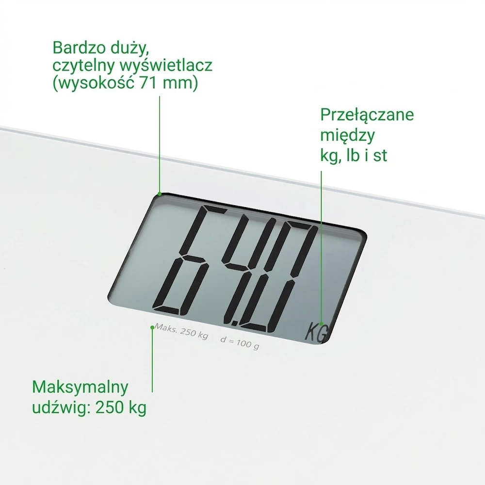 Svarstyklės vonios kambariui Medisana PS 470 (baltos spalvos)