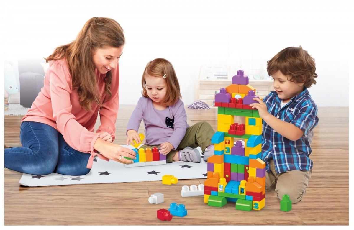 MEGA BLOKS rinkinys "Mokymosi krepšelis" (150 det.), FVJ49