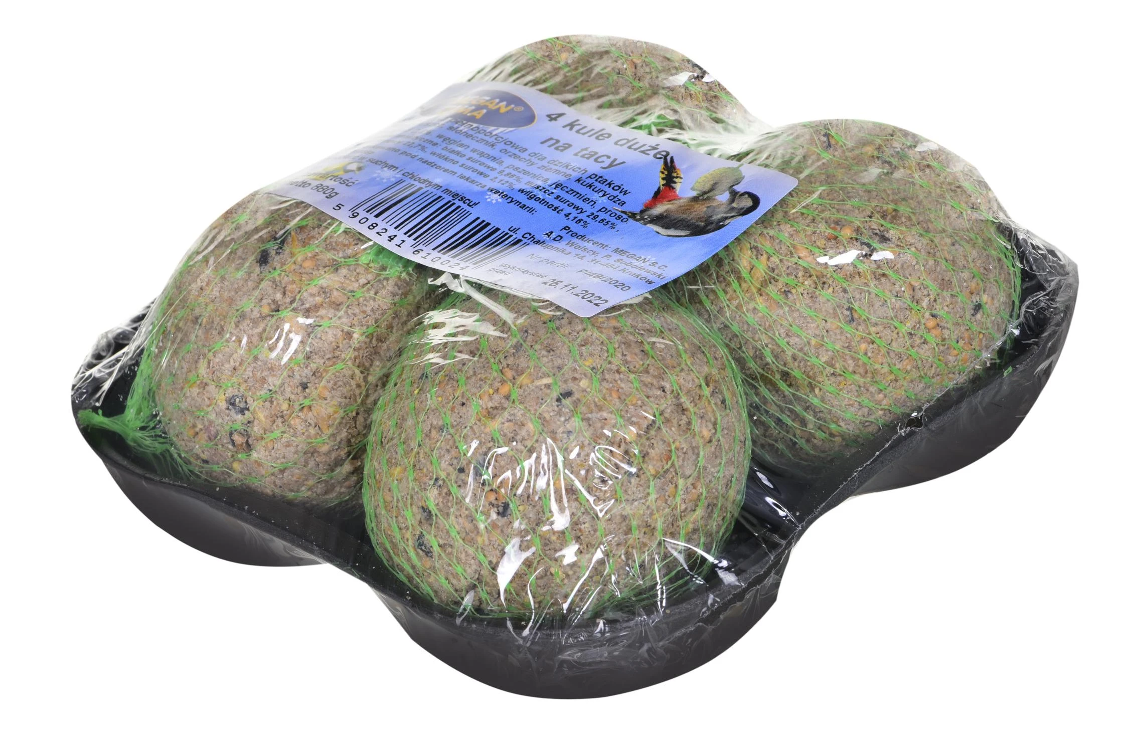 Pašaras laukiniams paukščiams Megan, 4 x 220 gr