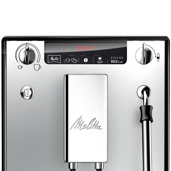 Kavos aparatas Melitta E953-102 Solo&Milk sidabro