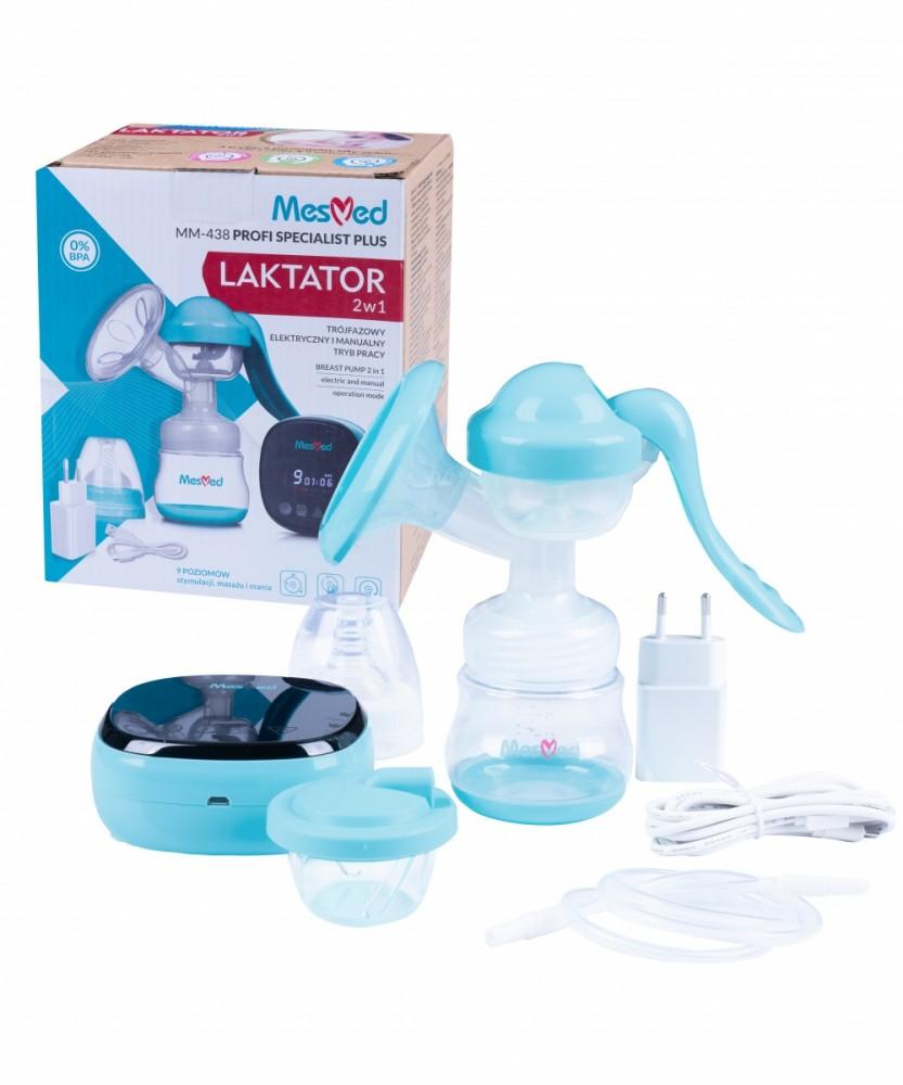 Elektrinis ir rankinis pientraukis MesMed Profi Specialist Plus 2in1