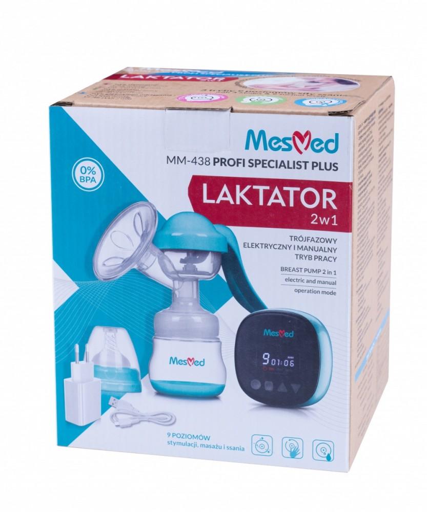 Elektrinis ir rankinis pientraukis MesMed Profi Specialist Plus 2in1