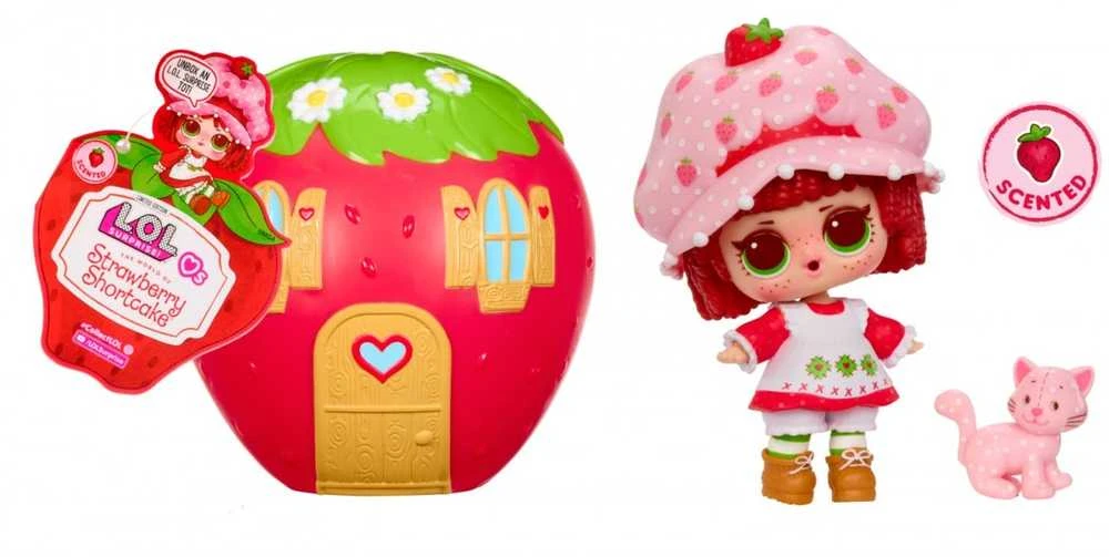 MGA L.O.L. Surprise Loves braškių pyrago Tots lėlytė PDQ 596530-EUC