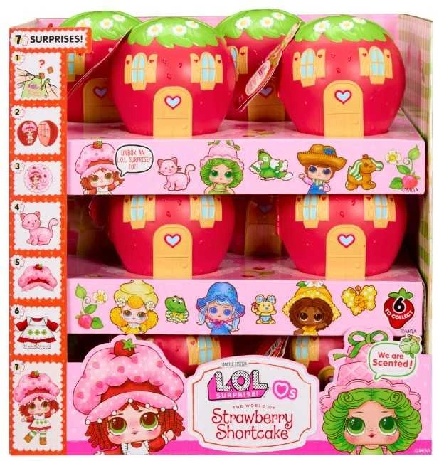 MGA L.O.L. Surprise Loves braškių pyrago Tots lėlytė PDQ 596530-EUC