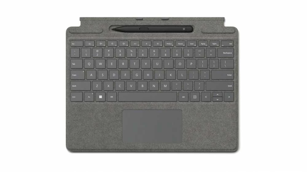 Microsoft „Klaviatūra Pro Signature Type“ dangtelis „Copilot“ + rašiklis 8x8-00185