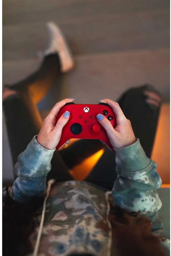 „Microsoft XBOX“ belaidis valdiklis „Raudona Bluetooth“ / USB žaidimų pultas Analoginis / skaitmeninis „XBOX“, „XBOX One“, „XBOX“ serija S, „XBOX“ serija X