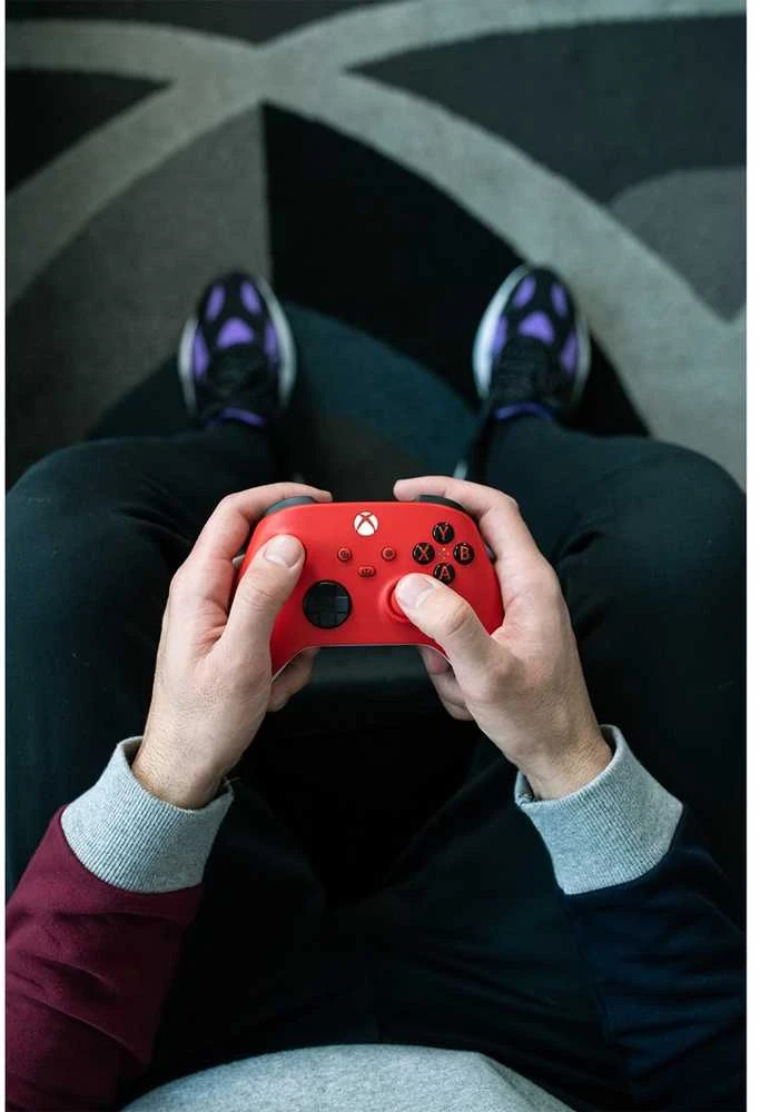 „Microsoft XBOX“ belaidis valdiklis „Raudona Bluetooth“ / USB žaidimų pultas Analoginis / skaitmeninis „XBOX“, „XBOX One“, „XBOX“ serija S, „XBOX“ serija X