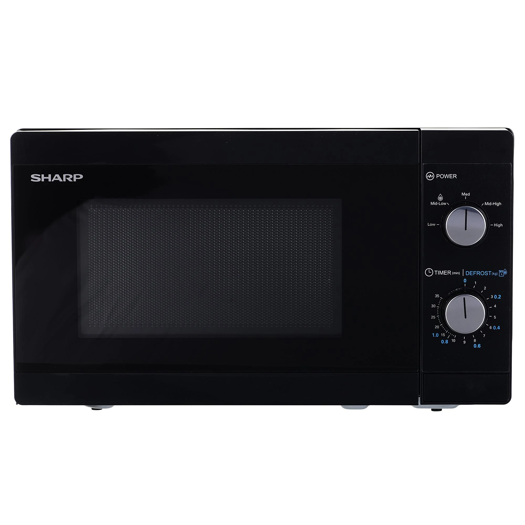 Mikrobangų krosnelė Sharp YC-MS01E-B 20L, 800W, Juoda