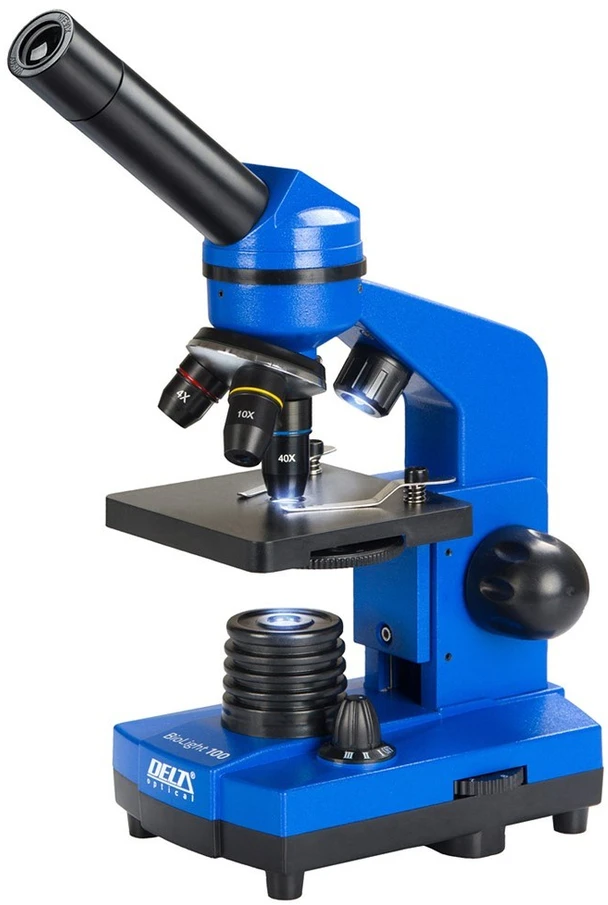 Deltaoptical Mikroskopas Biolight 100 Mėlyna