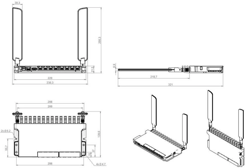 Mikrotik Maršrutizatorius 802.11a xwi-fi6l009uigs-2haxd-in