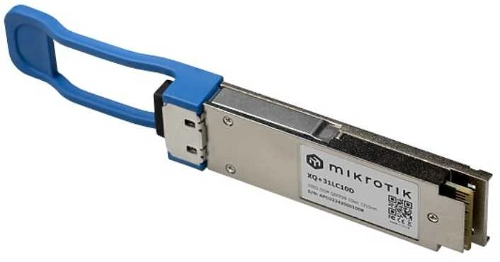 Šakotuvas „MikroTik Mikrotik XQ+31LC10D SFP“ modulis Tinklo siųstuvo-imtuvo modulis Šviesolaidinis 100000 Mbit/s QSFP28 1309 nm