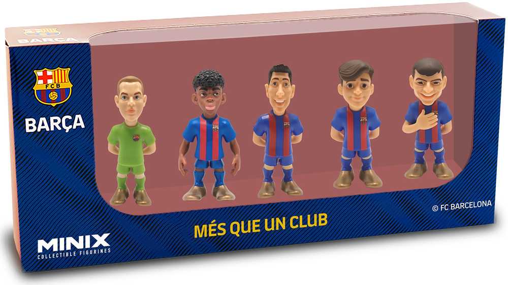 MINIX 5 vnt. pakuotė, 7 cm - FC BARCELONA V2