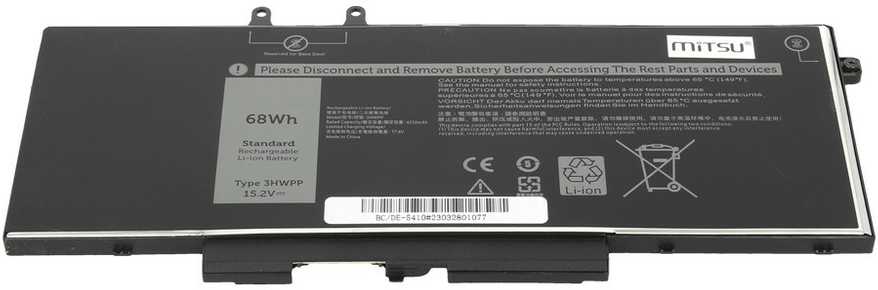 Mitsu Baterija 3hwpp do dell platumos 5401 5410 5501 5510 - 4100 mah (62 wh)