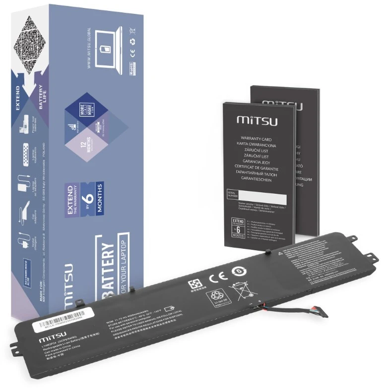 Mitsu Baterija Lenovo Yoga L14M3P24 L14S3P24 baterija