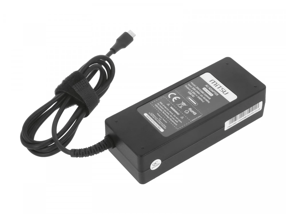 Mitsu 100W USB-C maitinimo adapteris su laidu