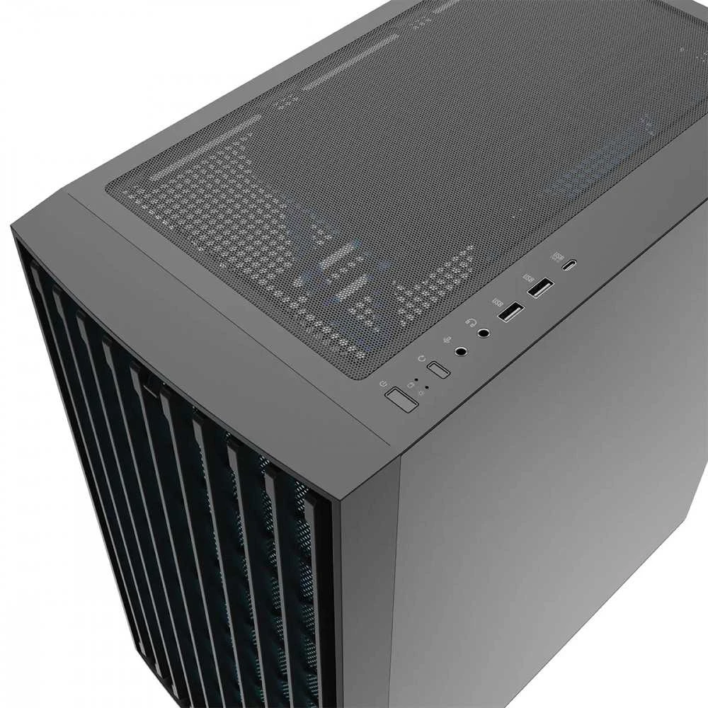 Modecom „Breeze ARGB Flow“ MIDI dėklas, juodas