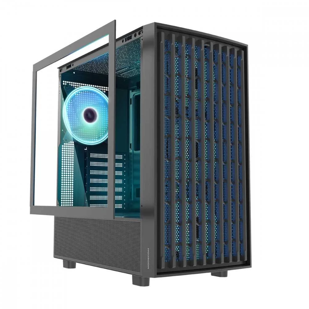 Modecom „Breeze ARGB Flow“ MIDI dėklas, juodas