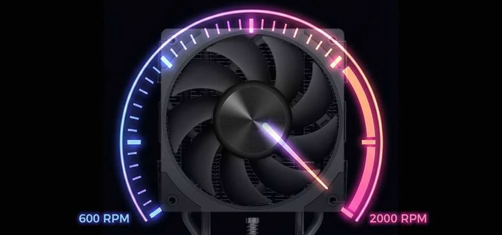 MODECOM Volcano 0C T101 Processor Oro vėsintuvas 12 cm Juodas