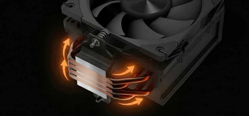 MODECOM Volcano 0C T101 Processor Oro vėsintuvas 12 cm Juodas