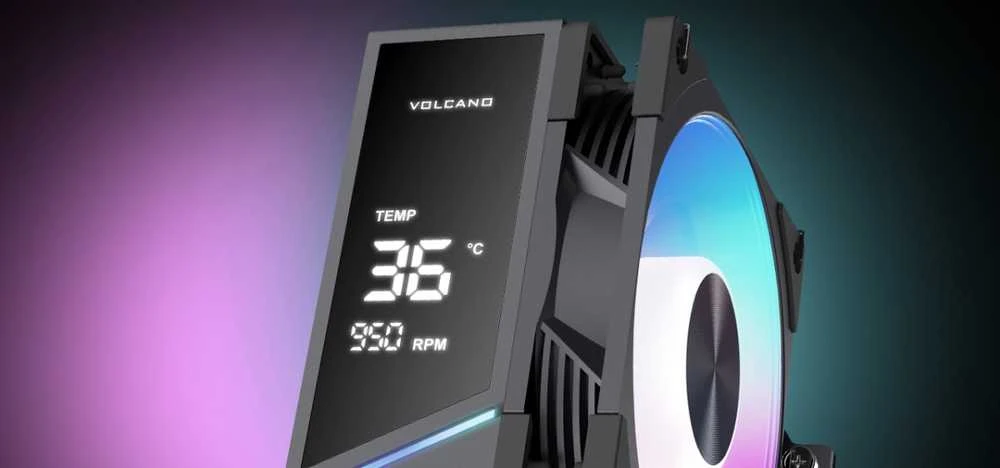 MODECOM Volcano aušintuvas su LCD temperatūros ekranu