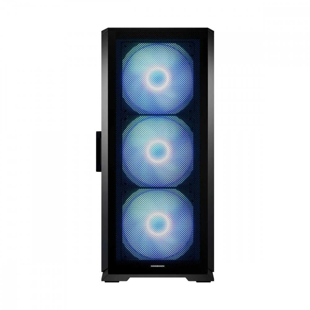 Modecom „Horizon ARGB Flow MIDI“ kompiuterio korpusas, juodas