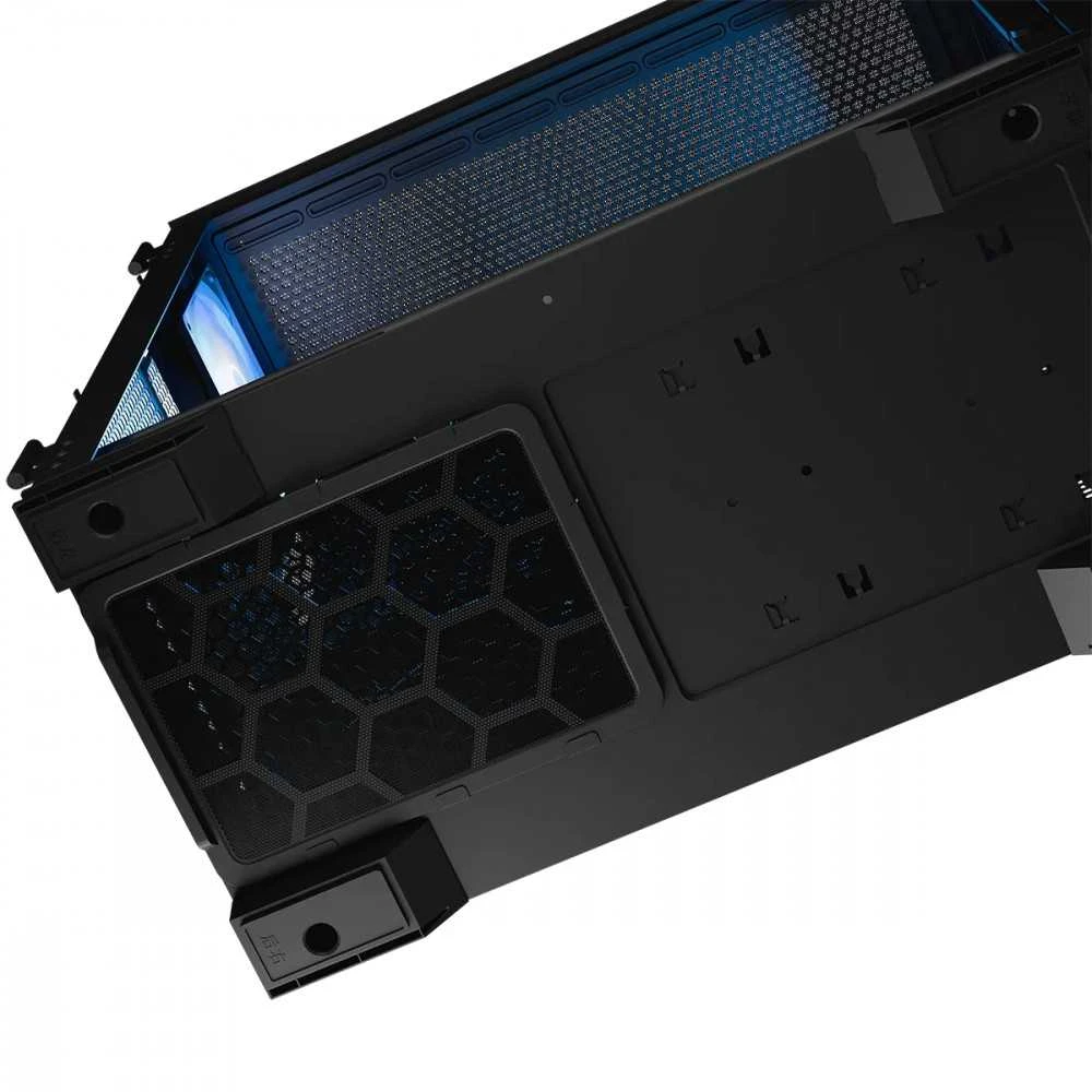Modecom „Horizon ARGB Flow MIDI“ kompiuterio korpusas, juodas