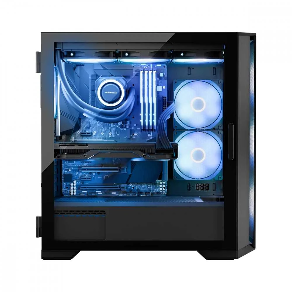 Modecom „Horizon ARGB Flow MIDI“ kompiuterio korpusas, juodas