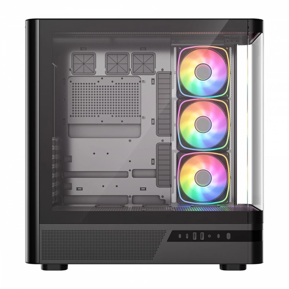 MODECOM Volcano Volcano AQ100 ARGB Midi Juodas
