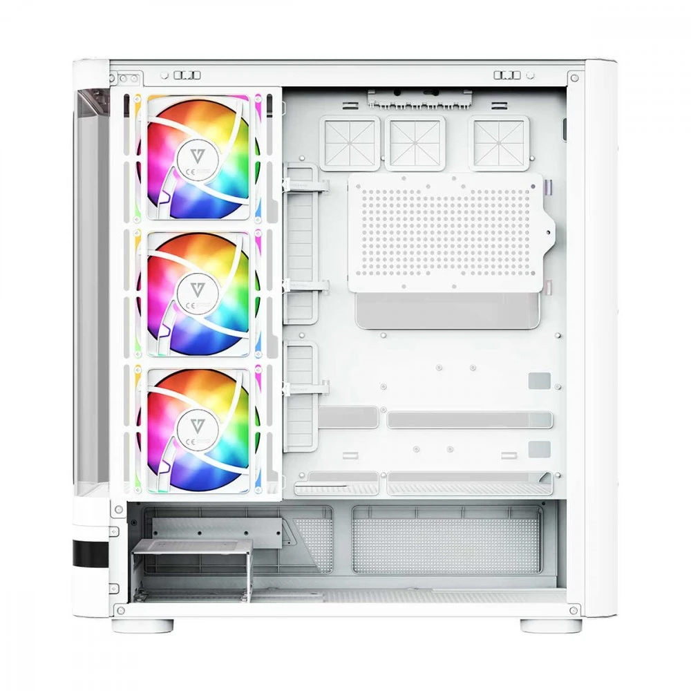 MODECOM PC CASE VOLCANO AQ 100 ARGB MIDI Baltas