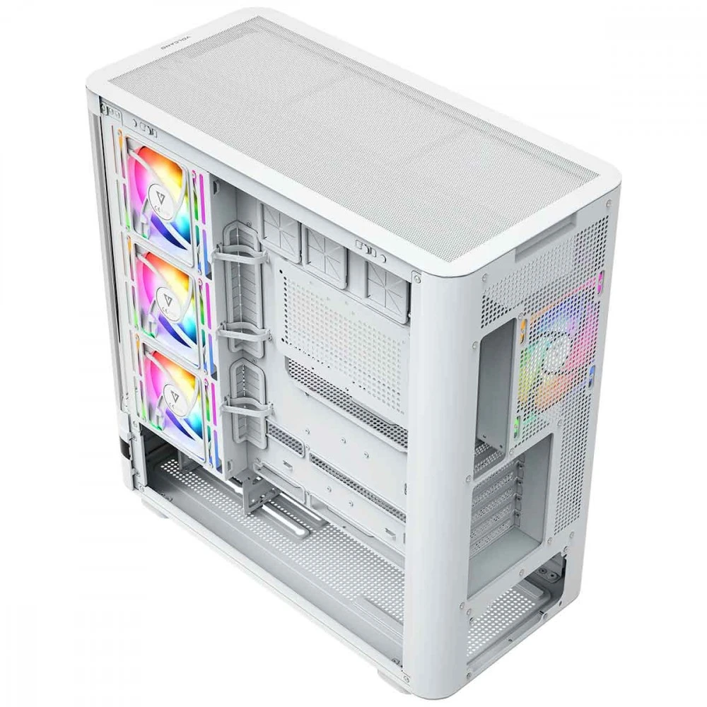MODECOM PC CASE VOLCANO AQ 100 ARGB MIDI Baltas