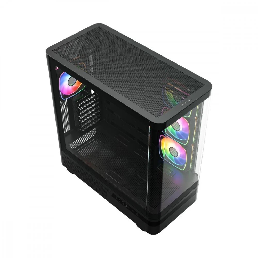 MODECOM Volcano Volcano AQ100 ARGB Midi Juodas