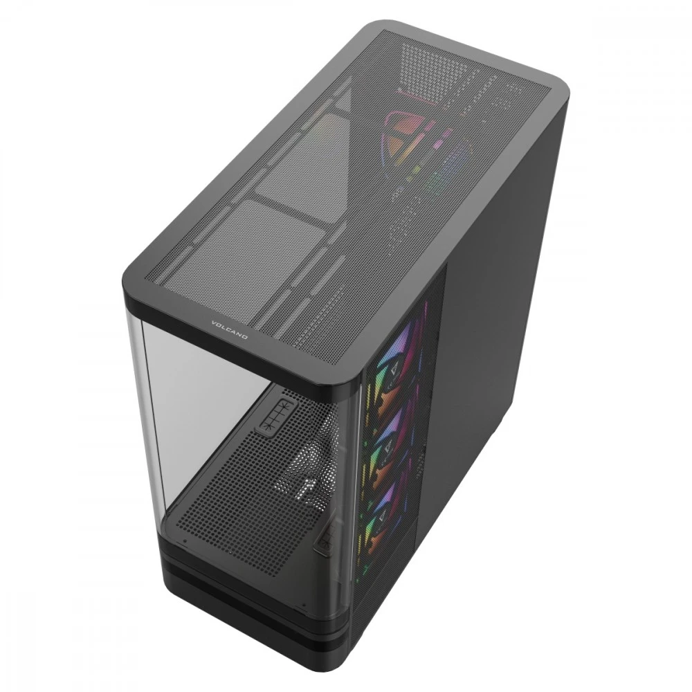 MODECOM Volcano Volcano AQ100 ARGB Midi Juodas
