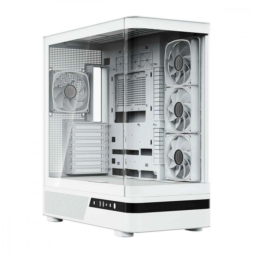 MODECOM PC CASE VOLCANO AQ 100 ARGB MIDI Baltas