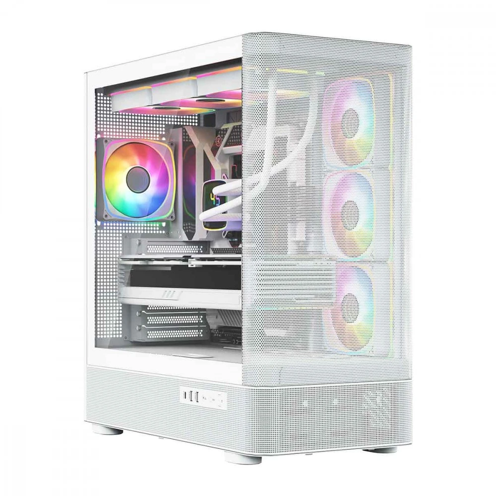 MODECOM PC CASE VOLCANO AQ 300 ARGB MIDI Baltas