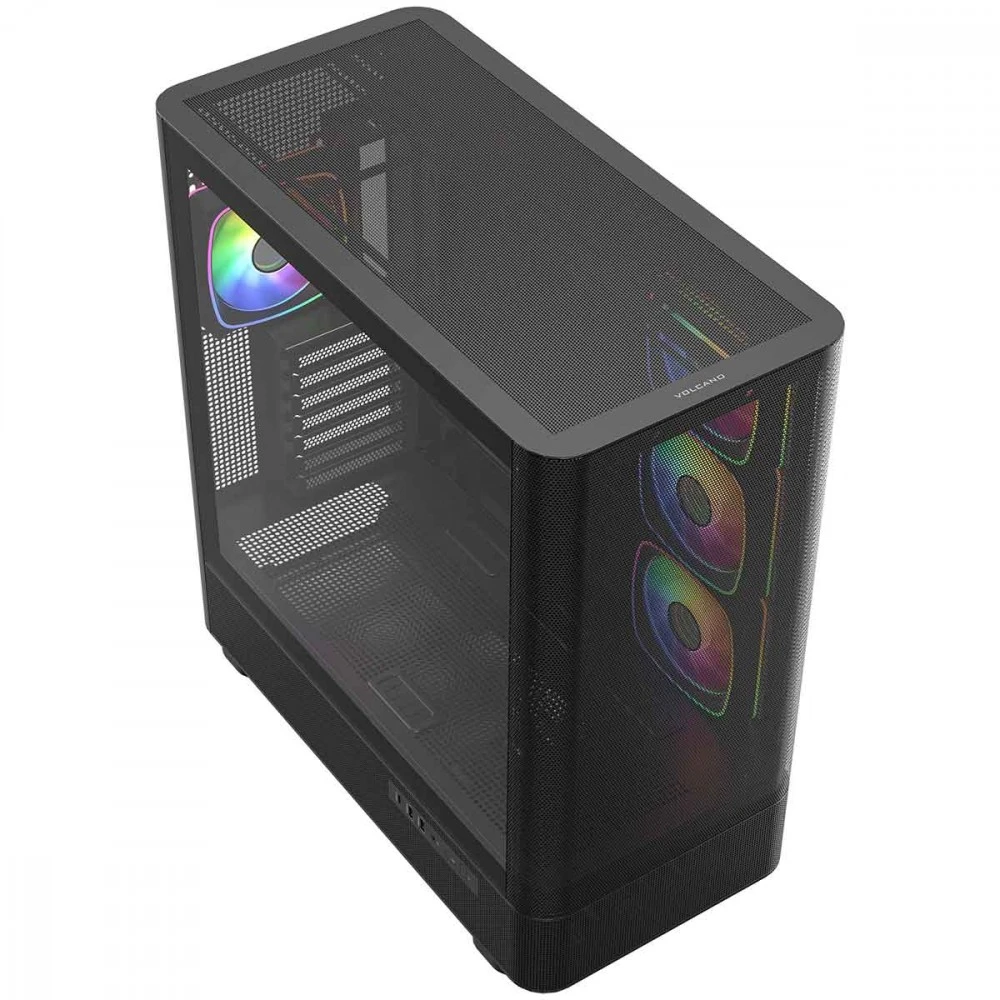 MODECOM PC CASE VOLCANO AQ 300 ARGB MIDI Juodas