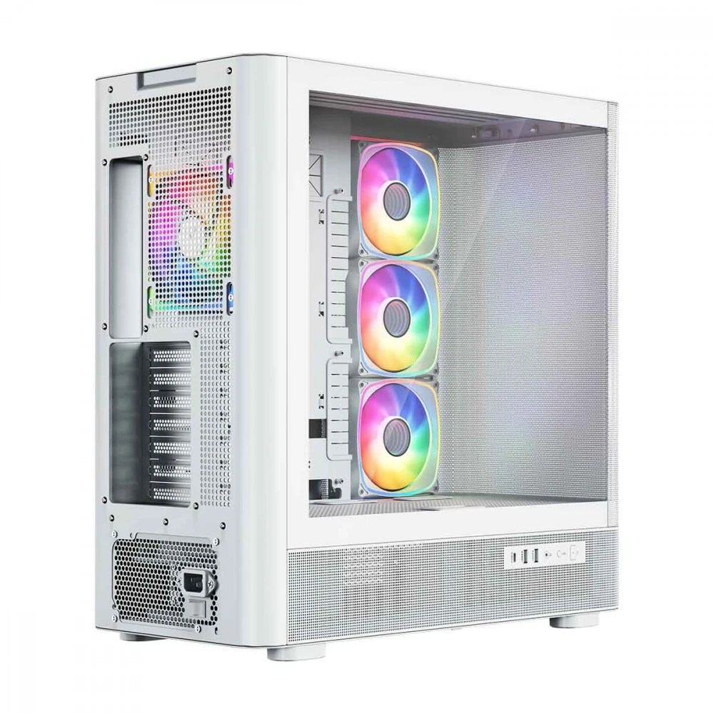 MODECOM PC CASE VOLCANO AQ 300 ARGB MIDI Baltas