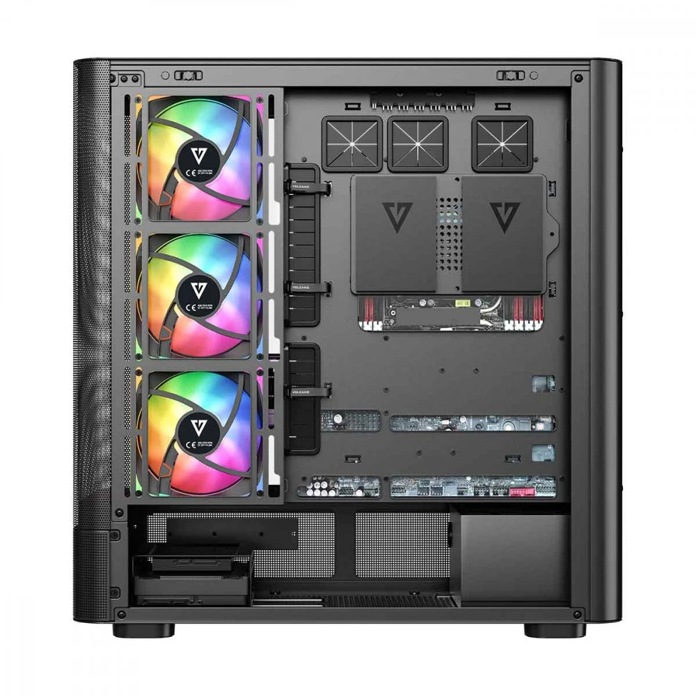 MODECOM PC CASE VOLCANO AQ 300 ARGB MIDI Juodas