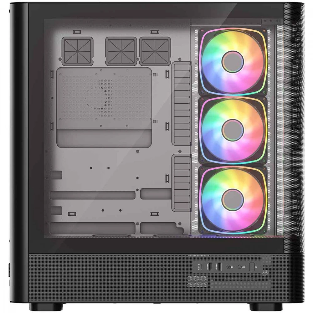 MODECOM PC CASE VOLCANO AQ 300 ARGB MIDI Juodas