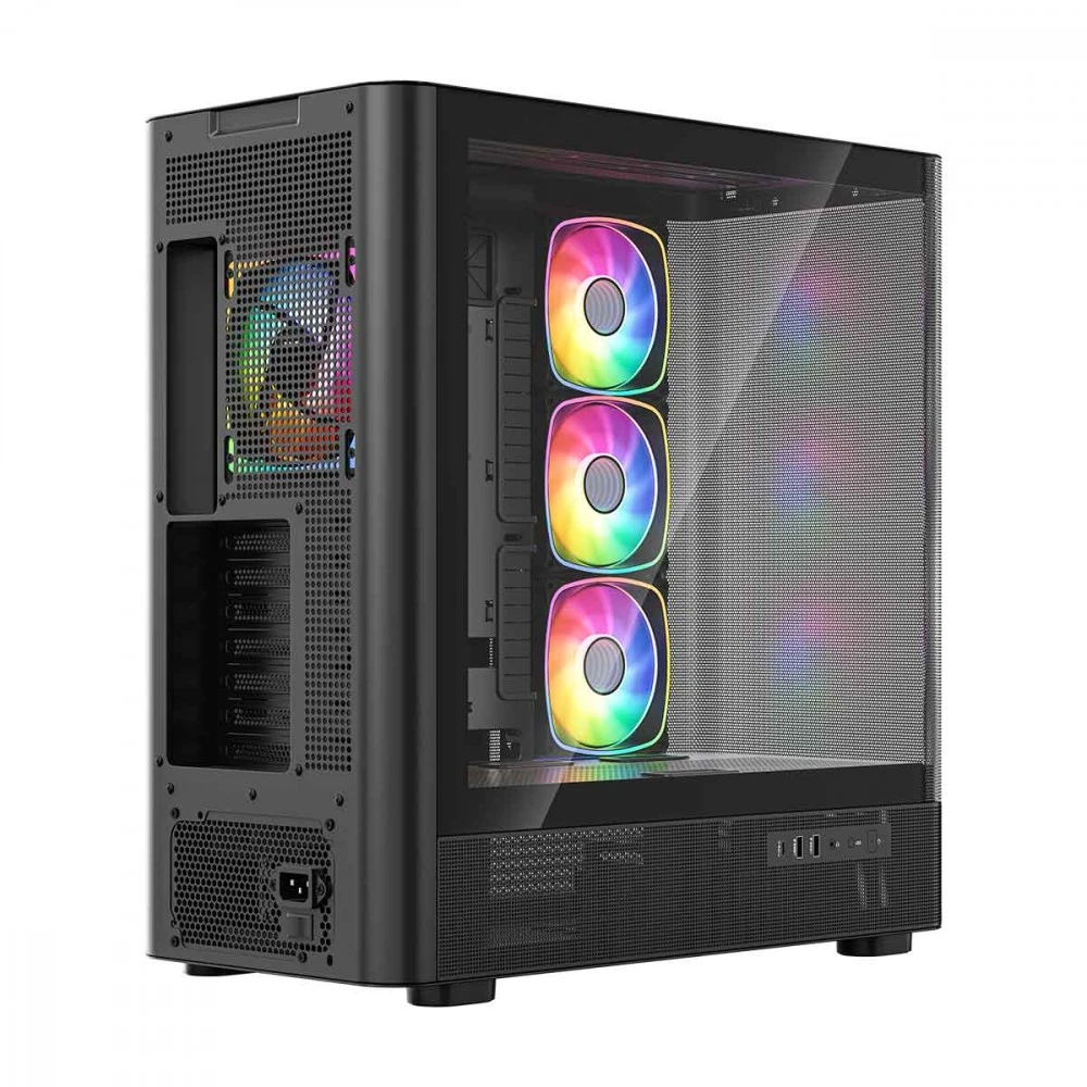 MODECOM PC CASE VOLCANO AQ 300 ARGB MIDI Juodas