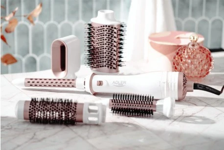 Adler | Plaukų formuotojas 5 viename | AD 2027 | 1200 W | Pearl Baltas/Rose Gold