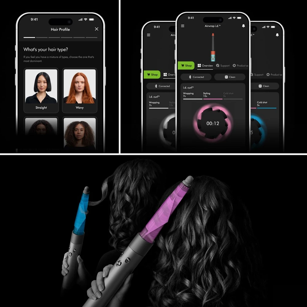 Plaukų formavimo priemonė - Dyson Airwrap i.d. Multistyler 1300 W, 6 priedai, šiltai rožinė auksinė
