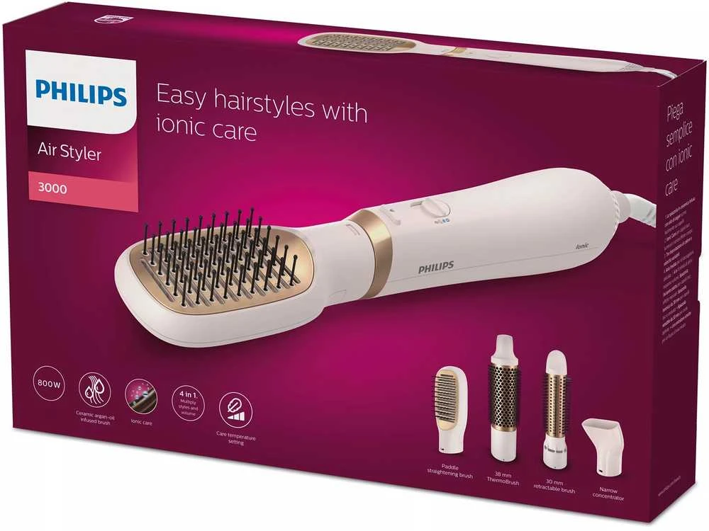 Philips 3000 Series plaukų formavimo šukos BHA310/00