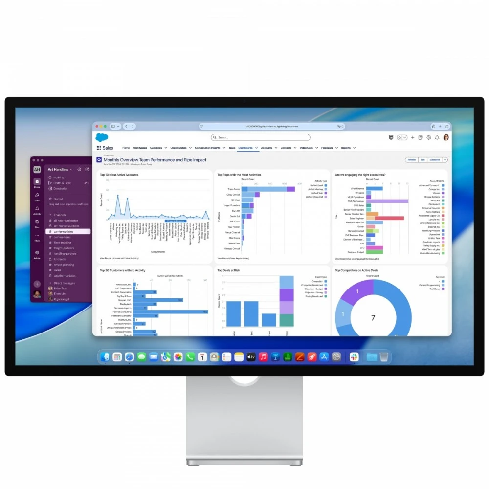 Monitorius Apple Studio Ekranas - Nano-texture glass - Tilt- and height-adjustable stand