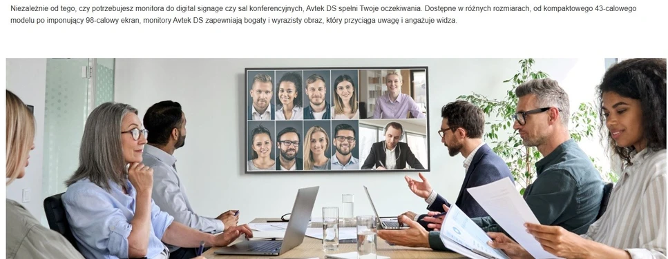 AVTEK DS2 75 colių informacinis monitorius